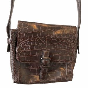 Nine West NWOT Earth Brown Vegan Reptile Snake